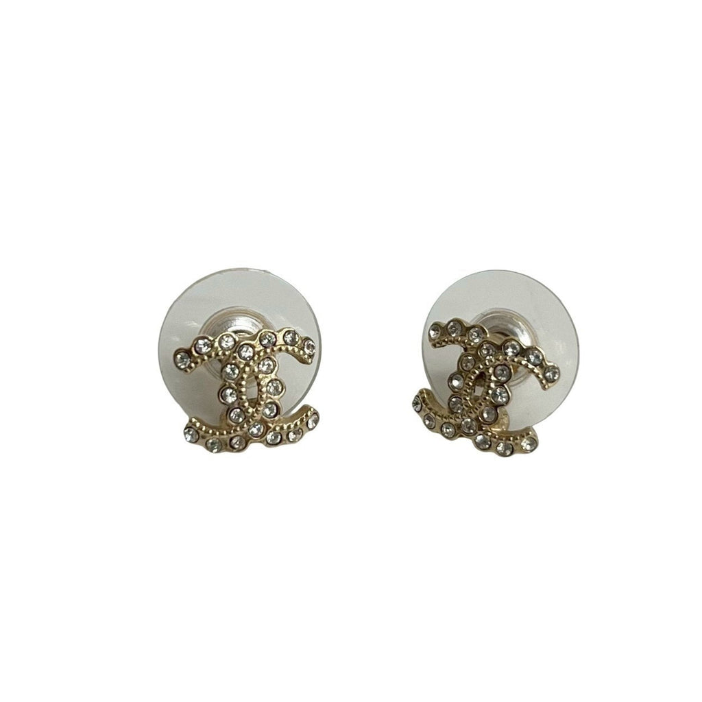 CC Logo Earrings Metal Gold-Tone Metal