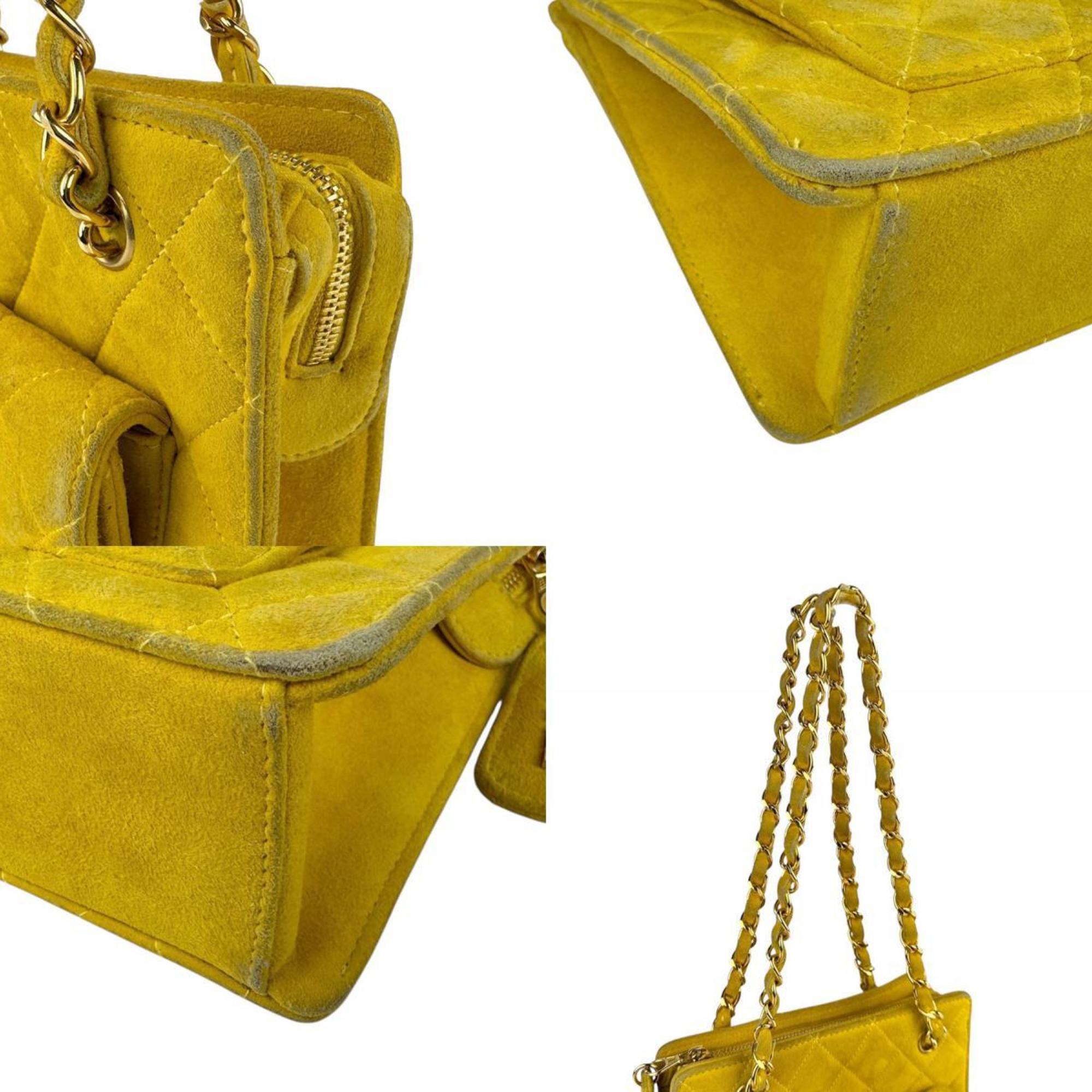 Vintage Front Pocket Shoulder Bag Quilted Lambskin Medium