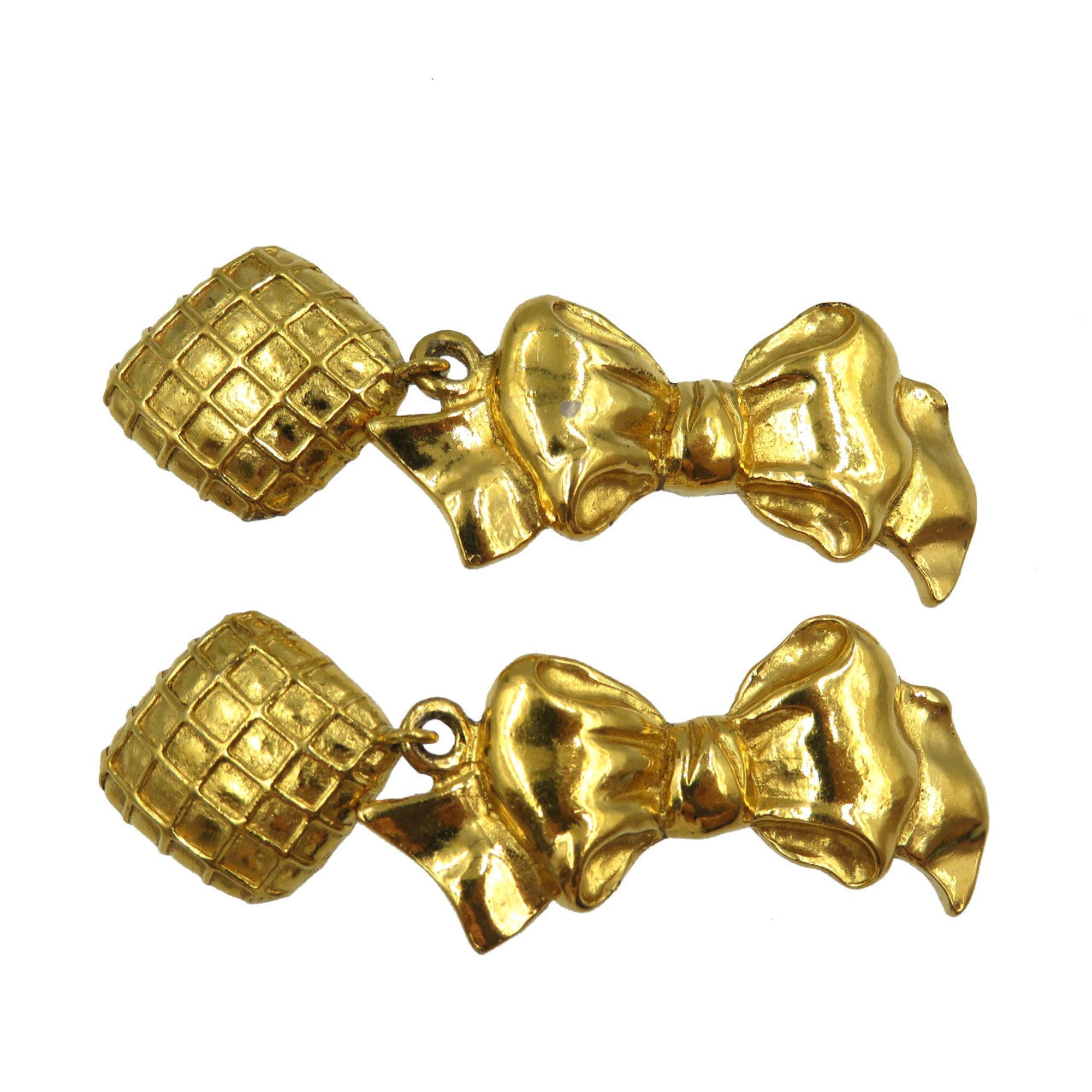 Clip-On Earrings Clip-On Gold-Tone Metal