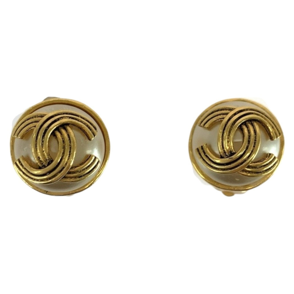 CC Logo Clip-On Earrings Metal