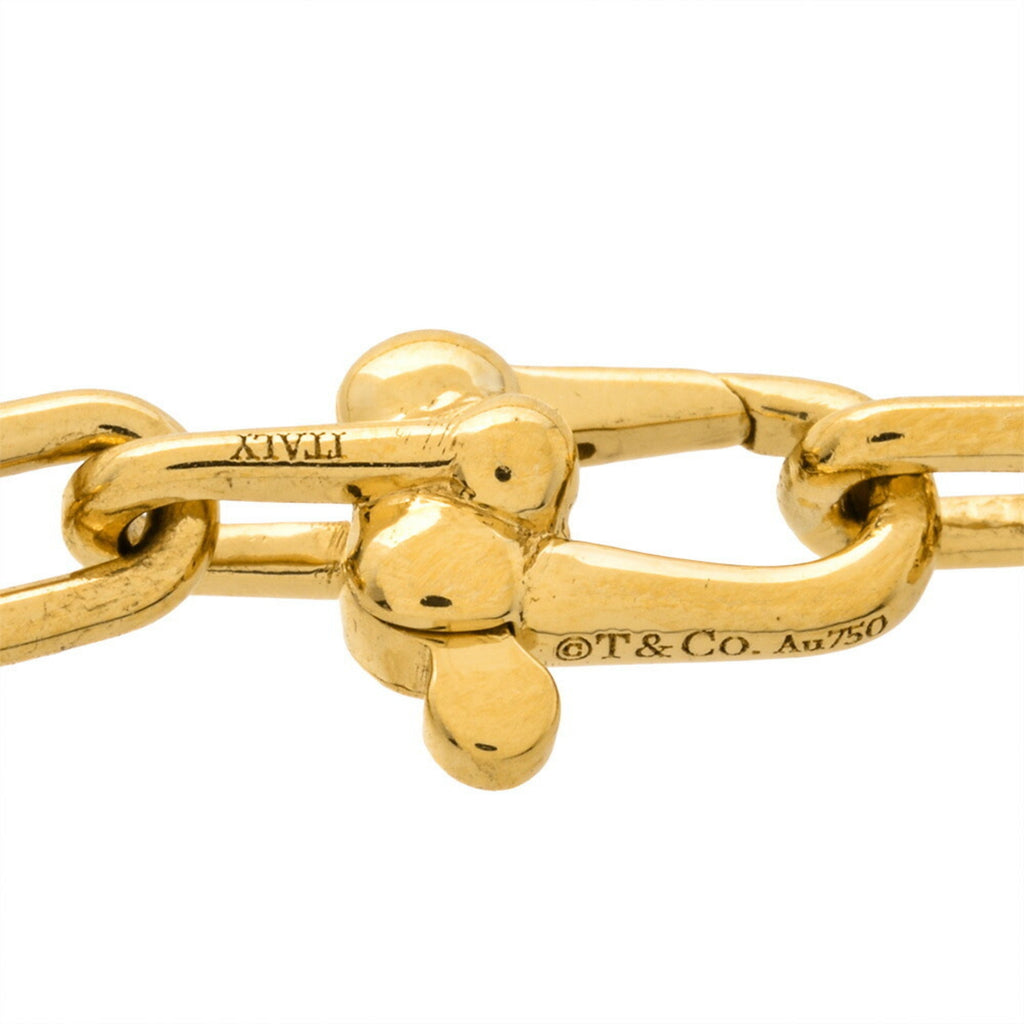 Hardware Microlink Pendant Necklace 18K Yellow Gold