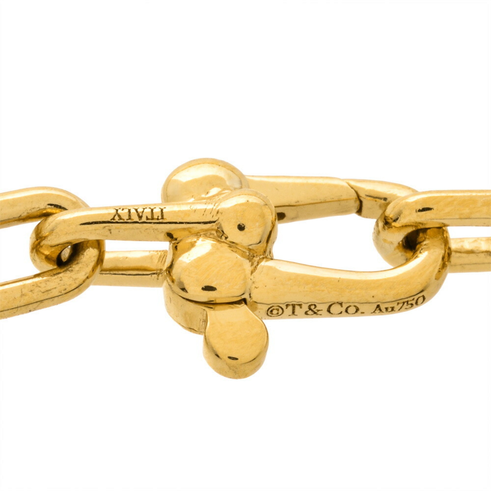 Hardware Microlink Pendant Necklace 18K Yellow Gold