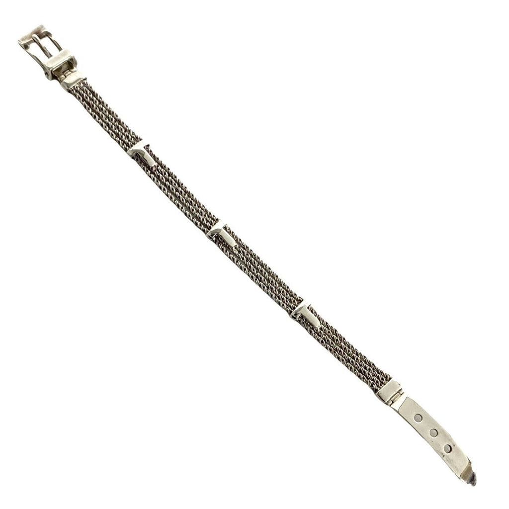 T Rope Belt Bracelet Sterling Silver