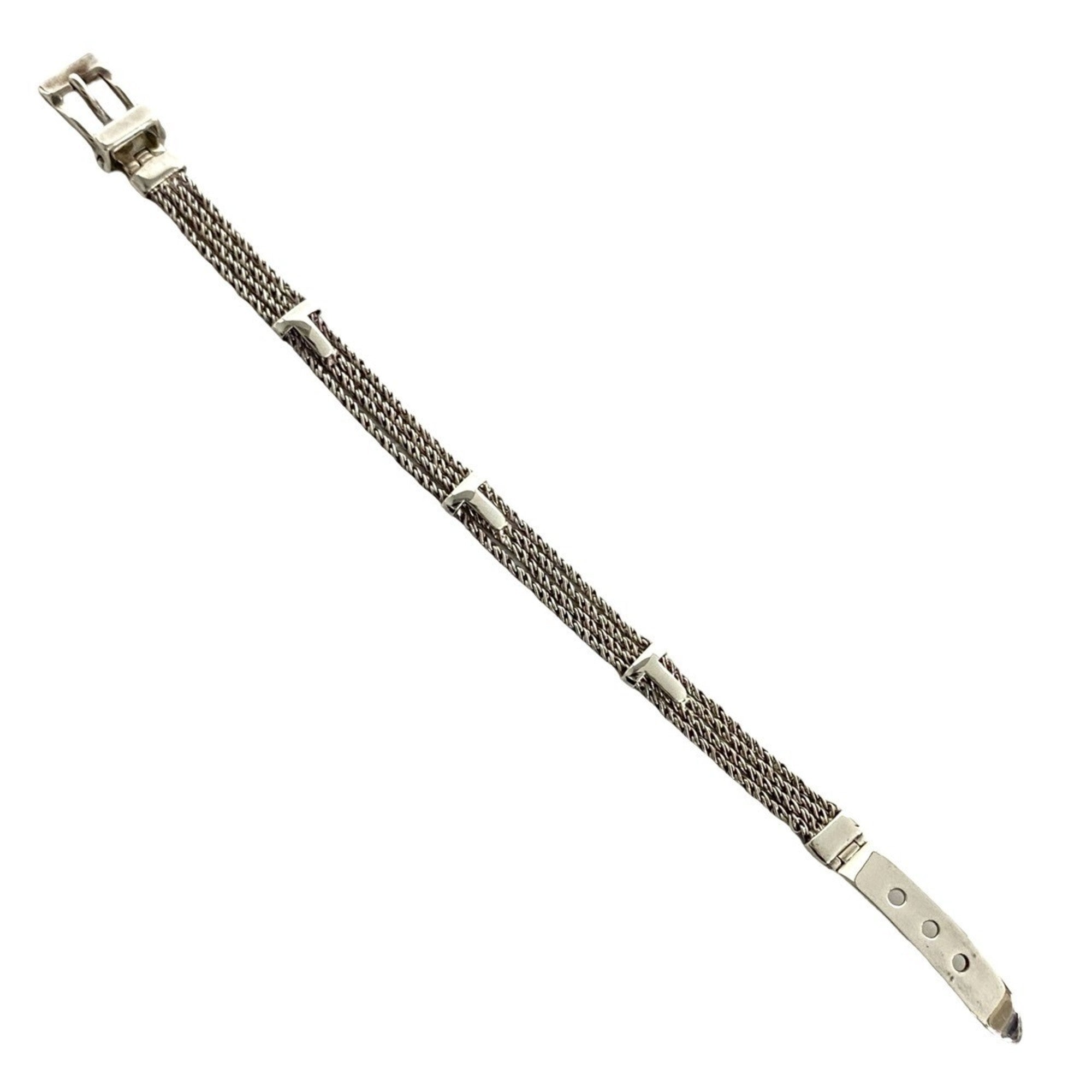 T Rope Belt Bracelet Sterling Silver