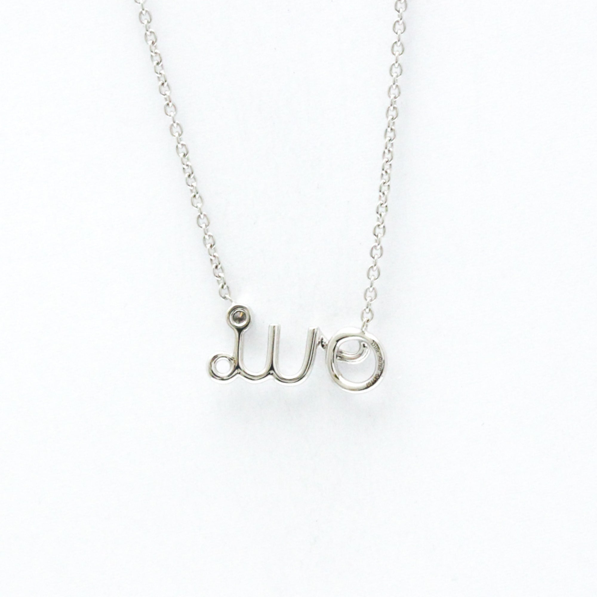 Pendant Necklace 18K White Gold with Diamond