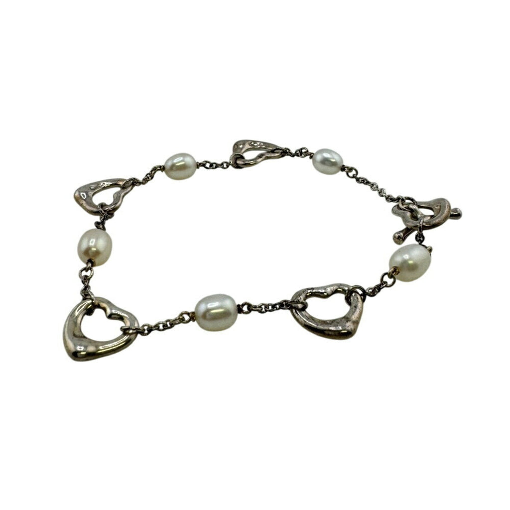 Heart Charm Bracelet Sterling Silver