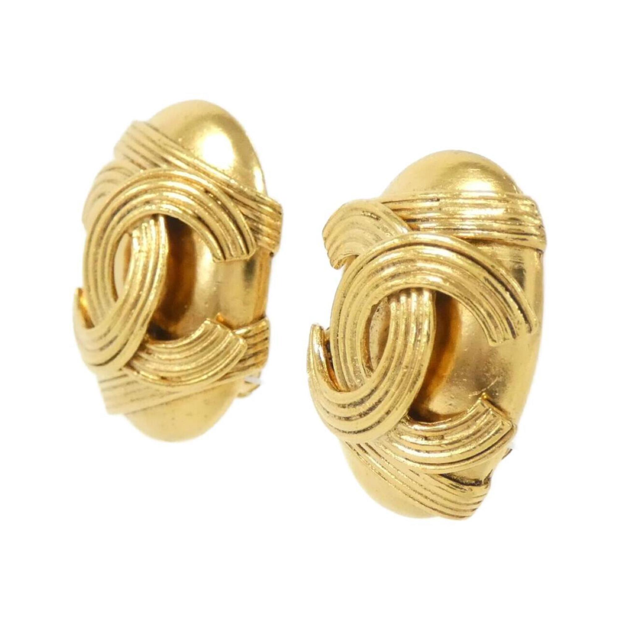 Clip-On Earrings Clip-On Gold-Tone Metal