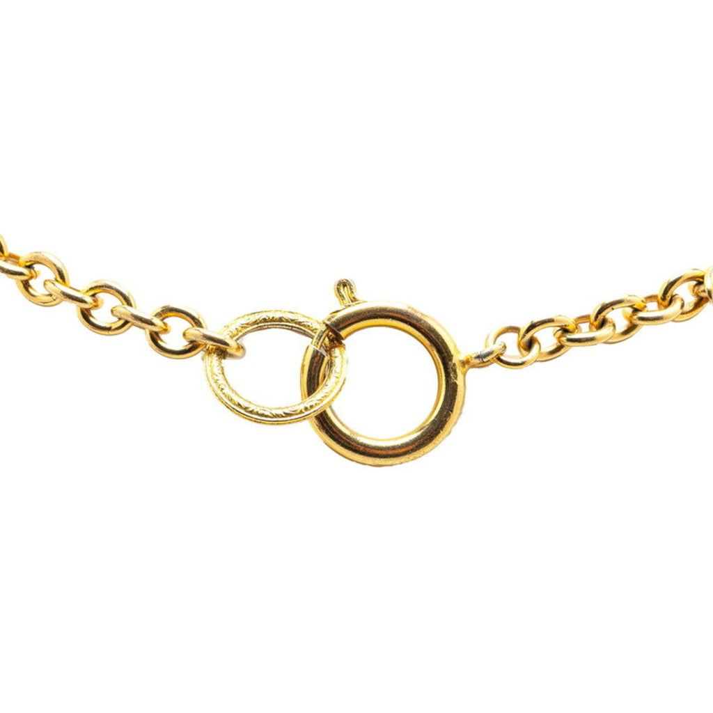 Pendant Necklace Gold with Rhinestone