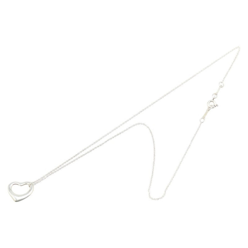 Open Heart Pendant Necklace Sterling Silver