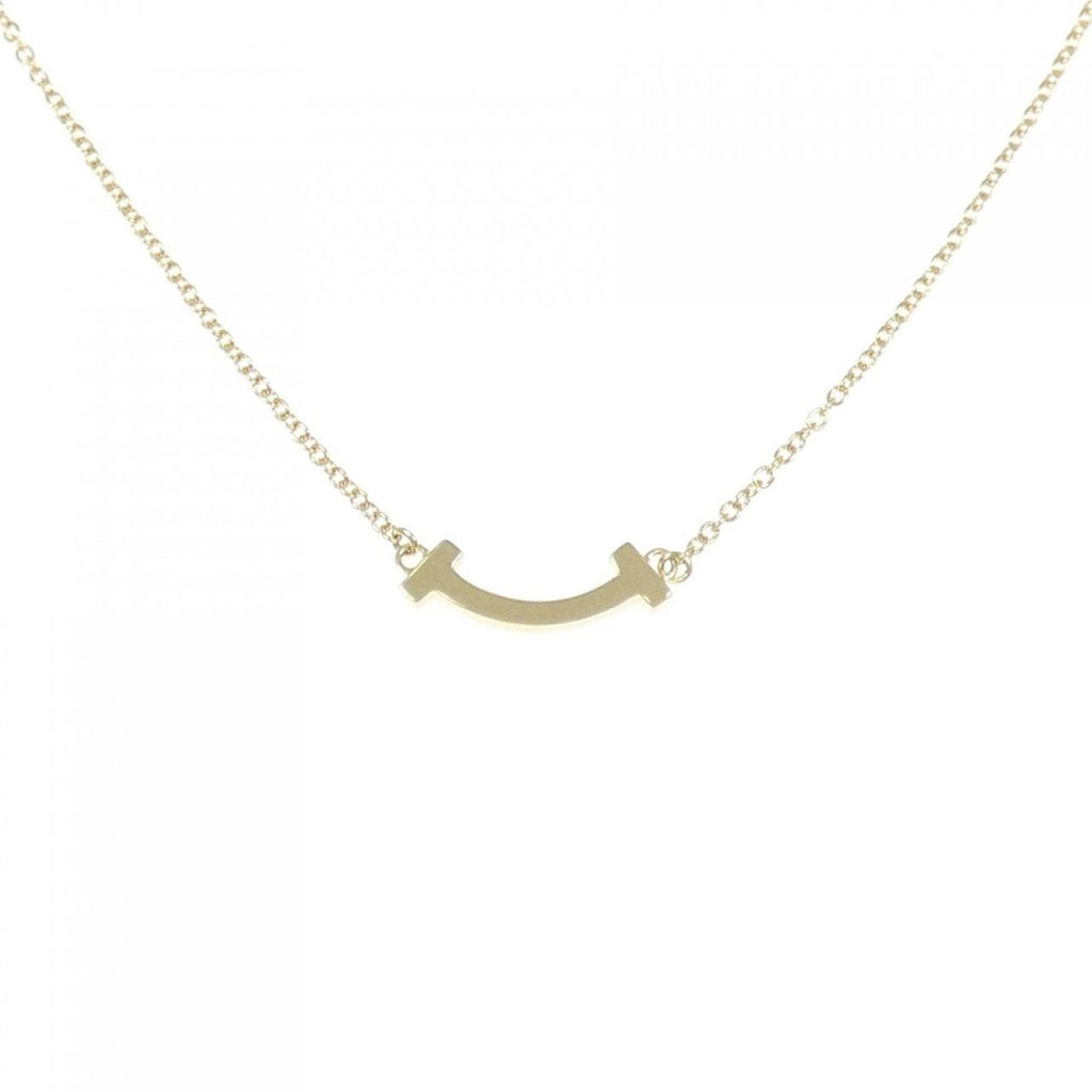T Smile Mini Pendant Necklace 18K Yellow Gold