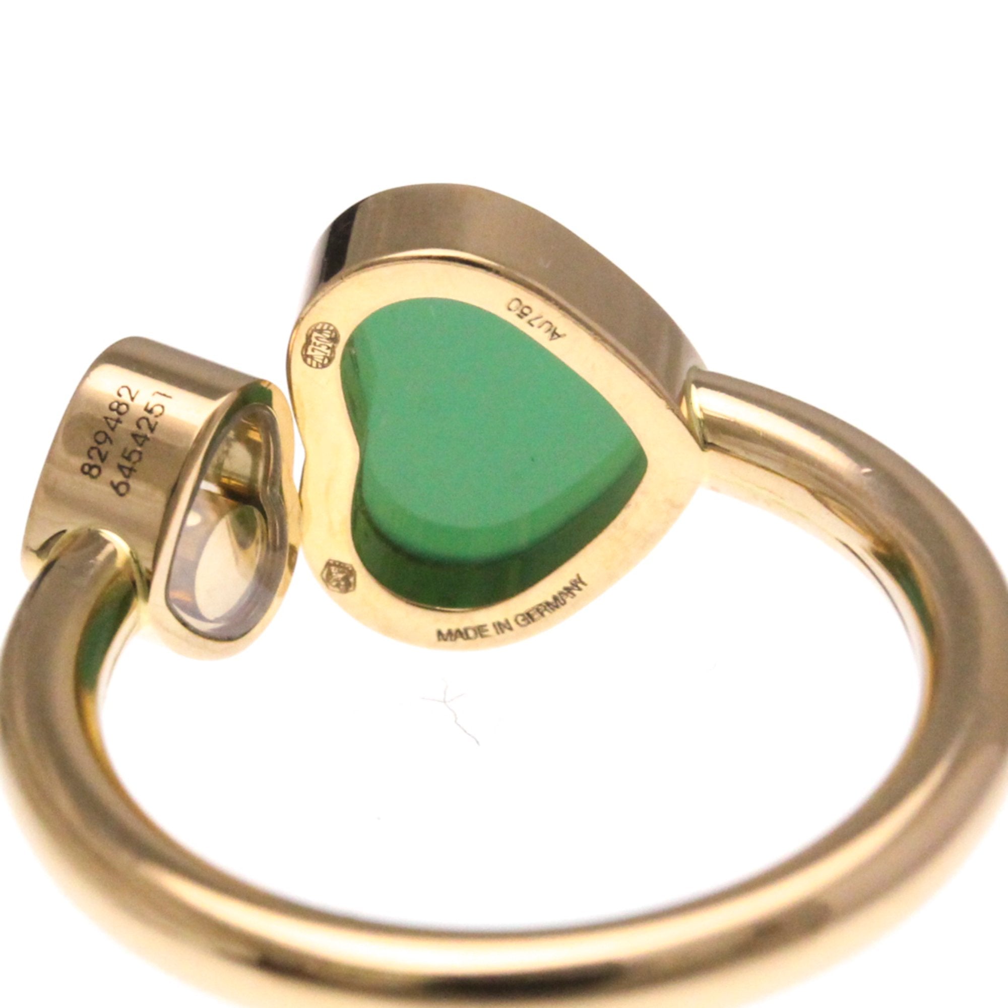 Ring 18K Rose Gold with Chalcedony and Diamond