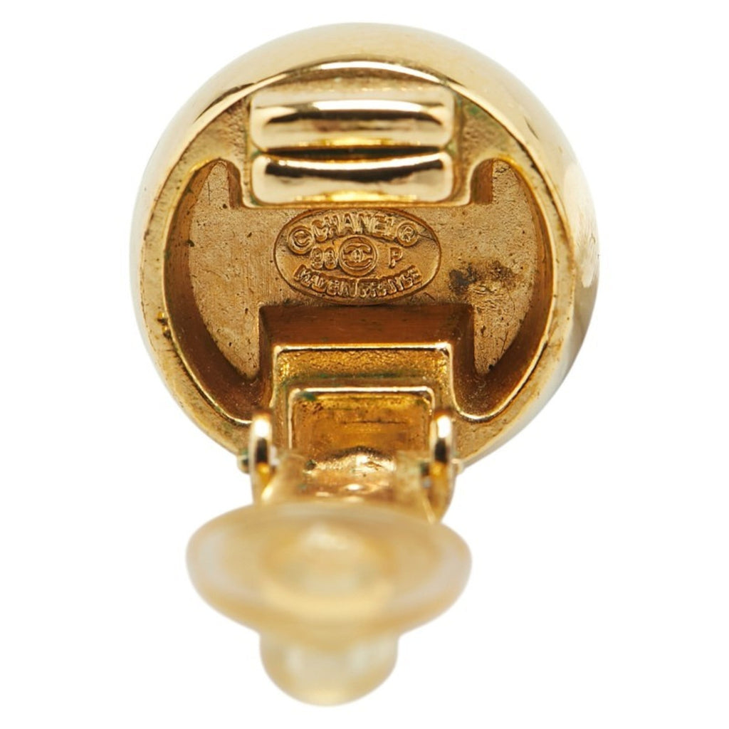 Earrings Logo Gold-Tone Metal