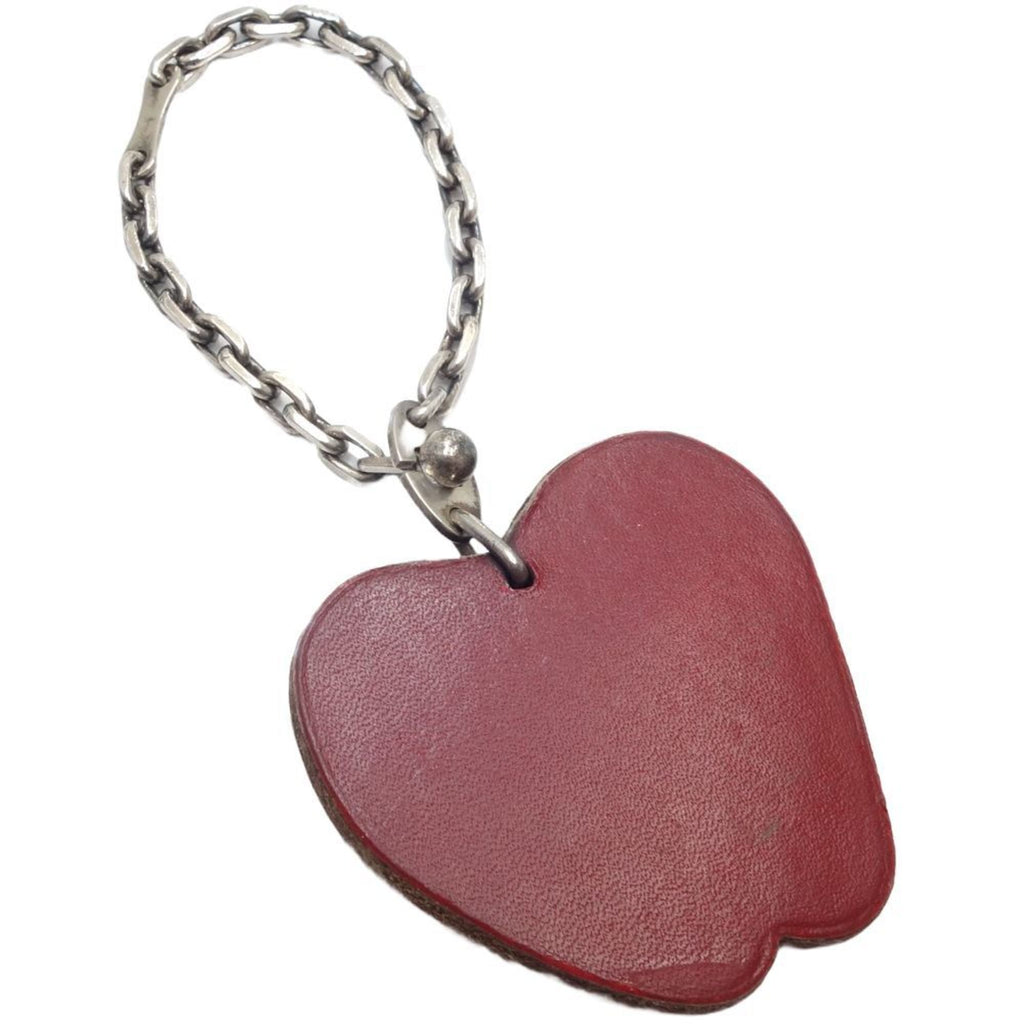 Apple Charm Leather Red Handbag Charm