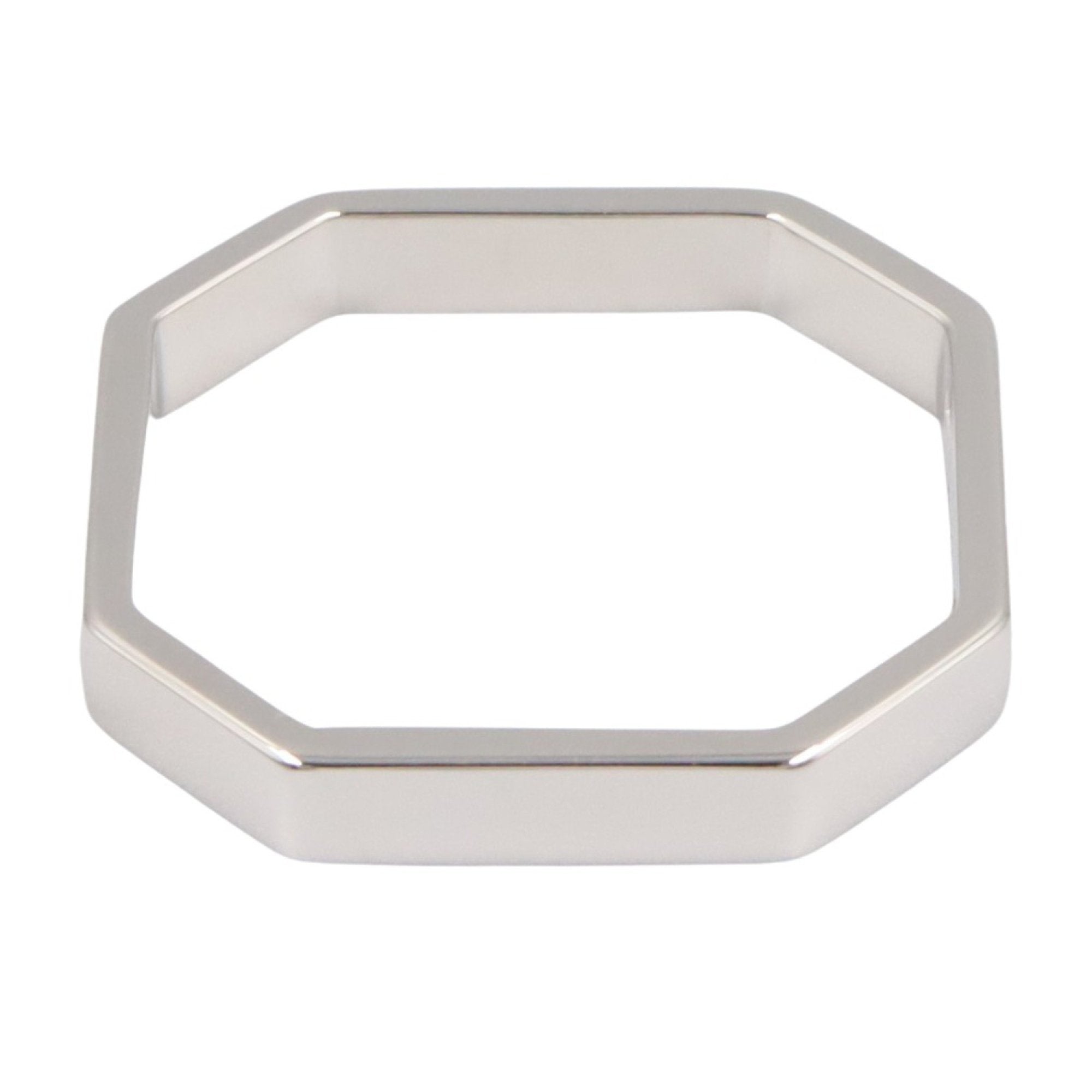 Octagon Ring 18K White Gold
