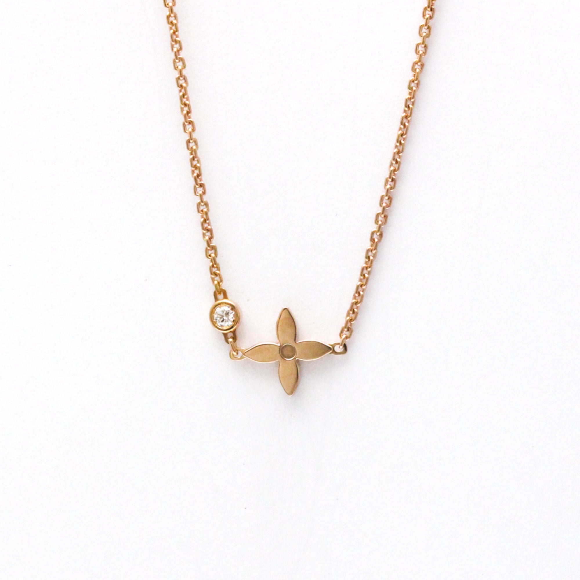 Pendant Necklace 18K Rose Gold with Diamond