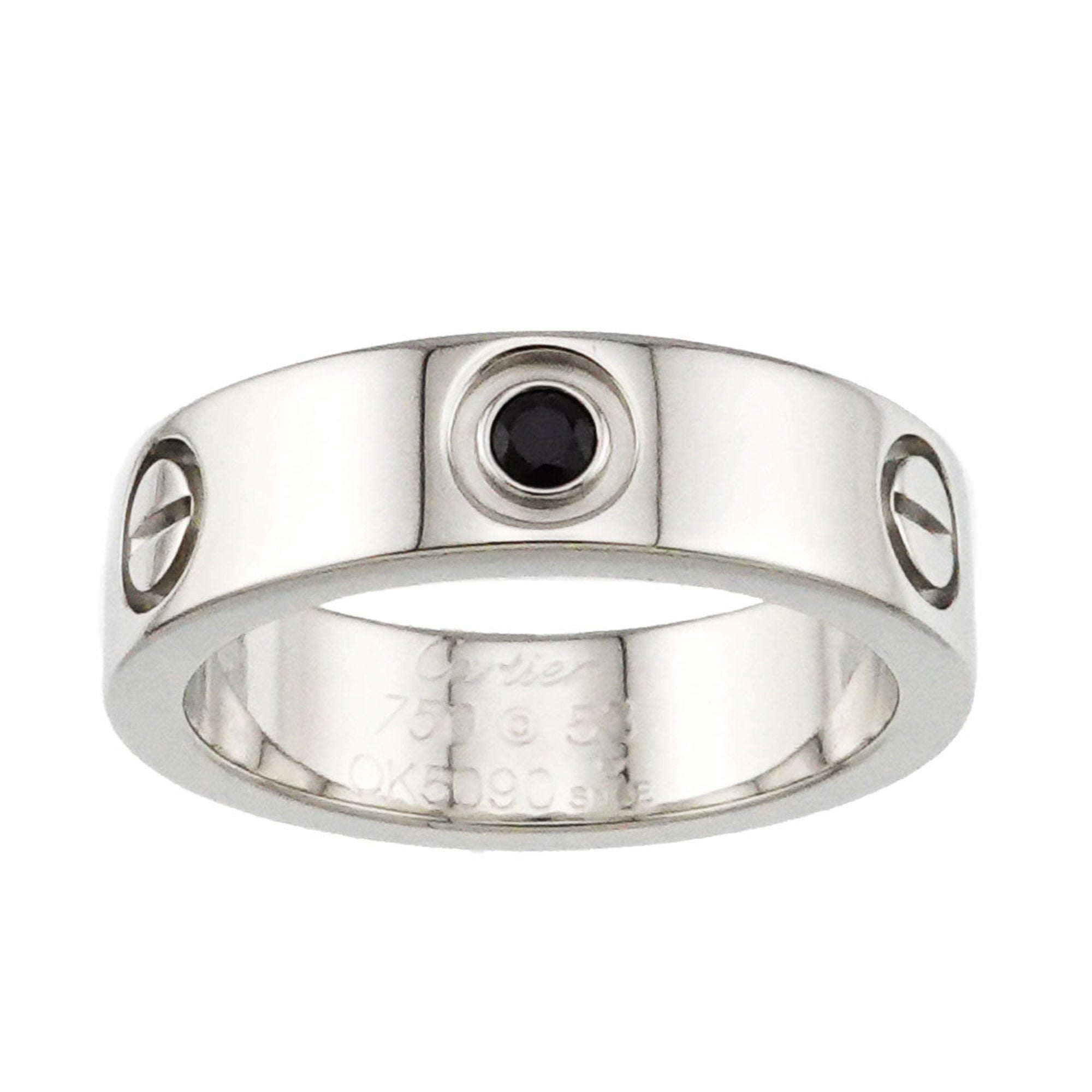 Love Ring 18K White Gold with Sapphires