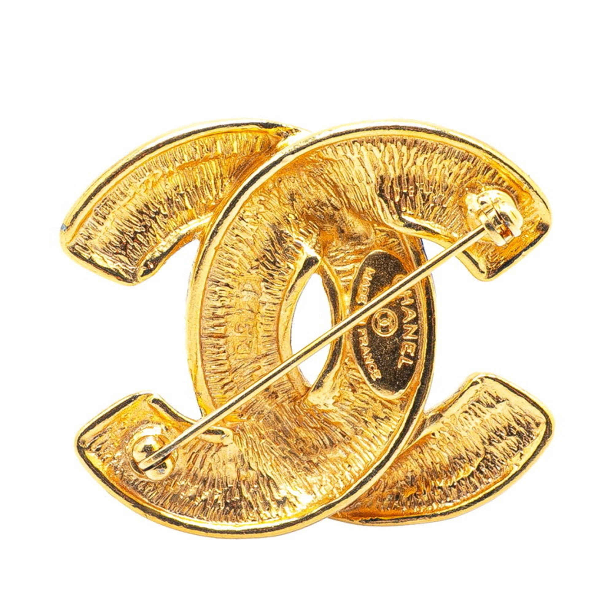CC Logo Brooch Metal