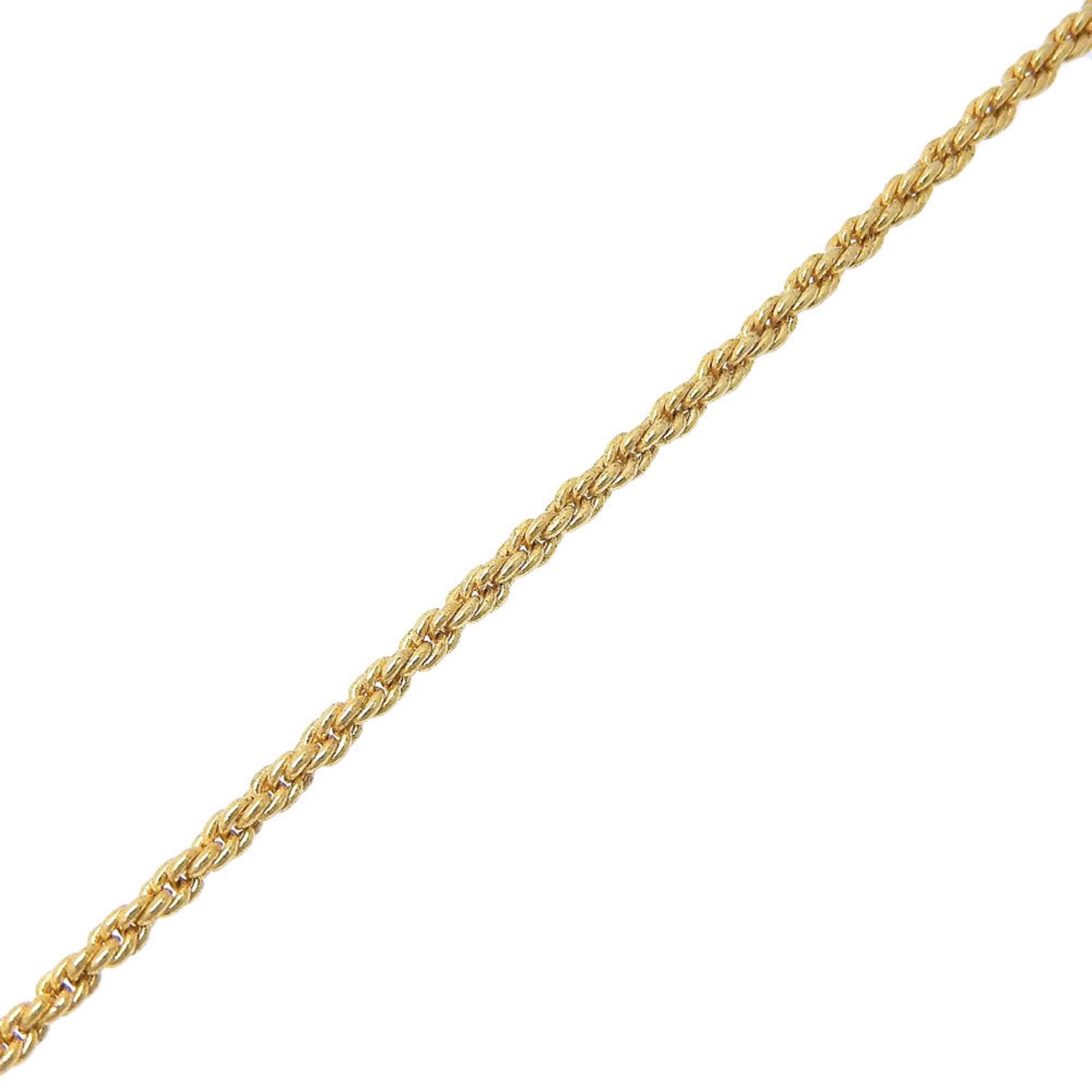 Pendant Necklace Gold and Rhinestone