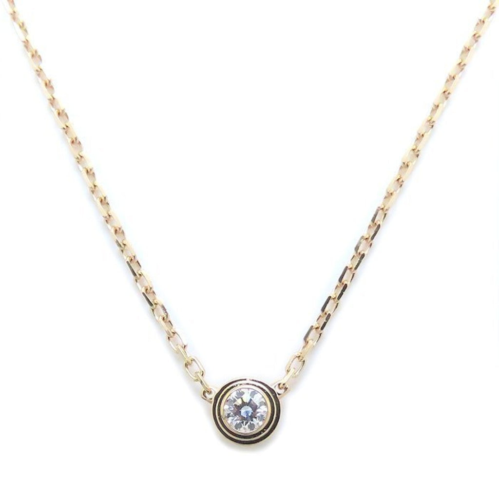 Pendant Necklace 18K Rose Gold with Diamond