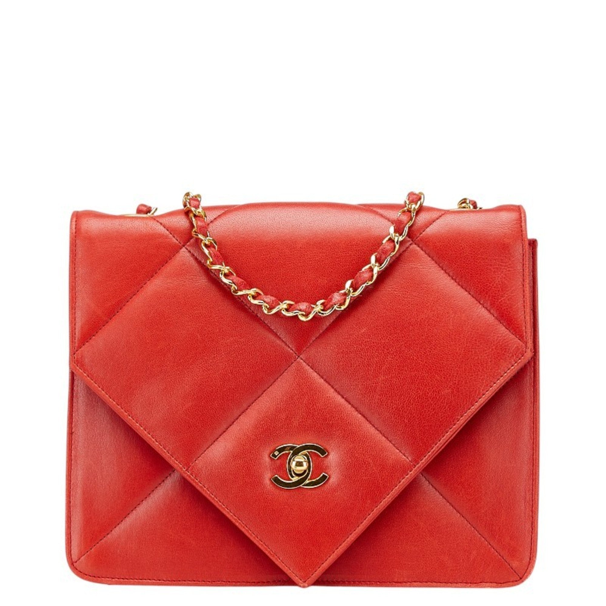 Vintage CC Chain Flap Bag Quilted Lambskin Medium