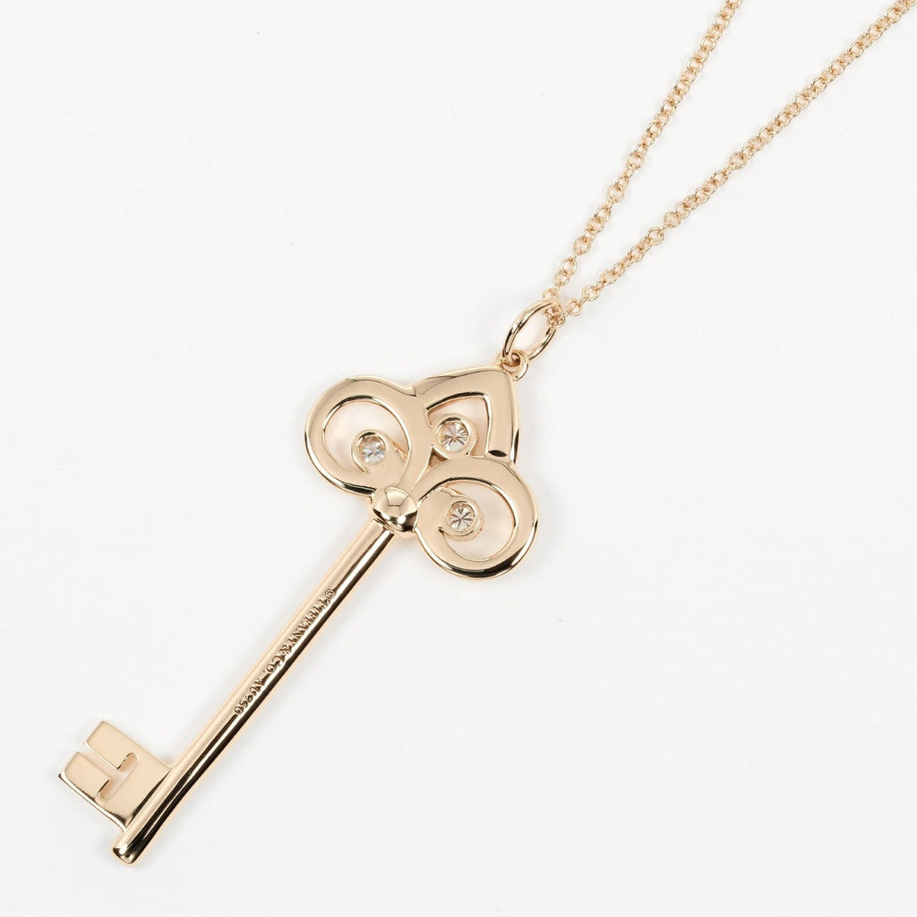 Pendant Necklace 18K Rose Gold with Diamond