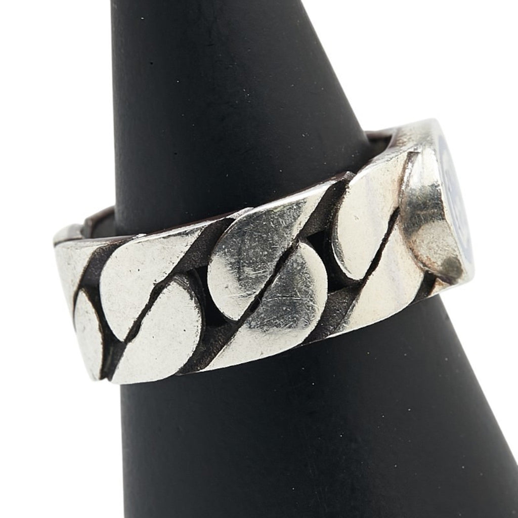 Interlocking G Band Ring Sterling Silver