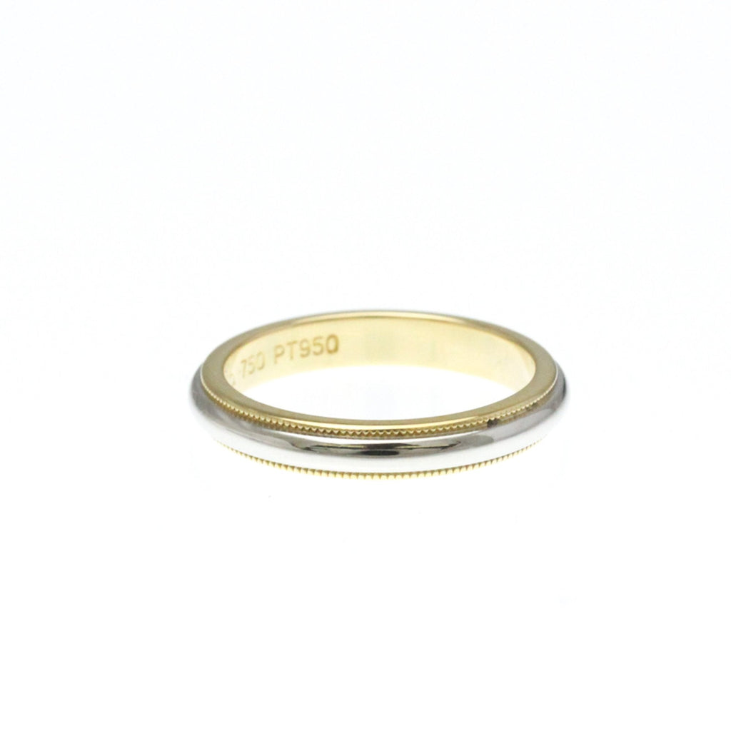 Milgrain Ring Sterling Silver and 18K Yellow Gold and Platinum