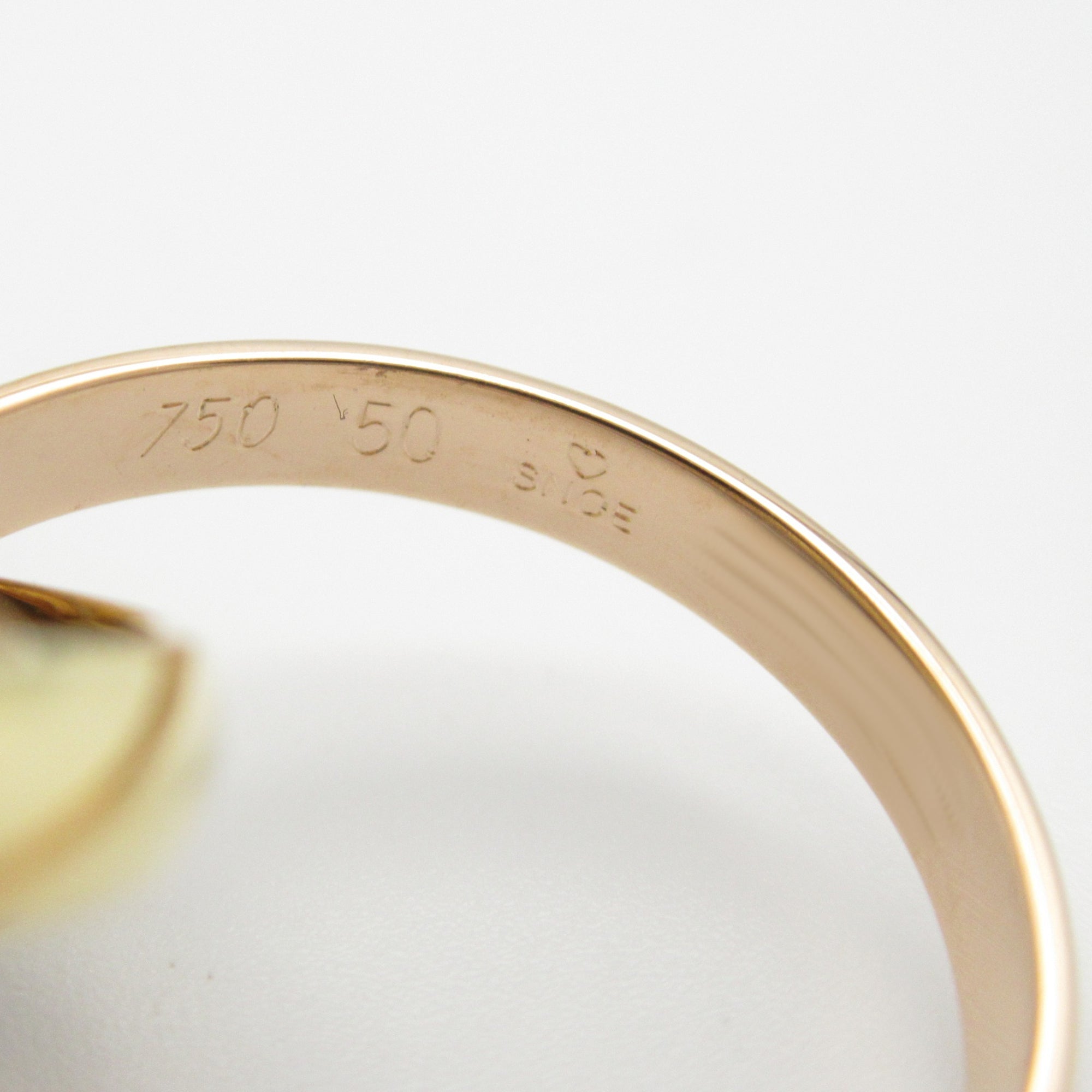 Vendome Louis Cartier Band Ring 18K Tricolor Gold