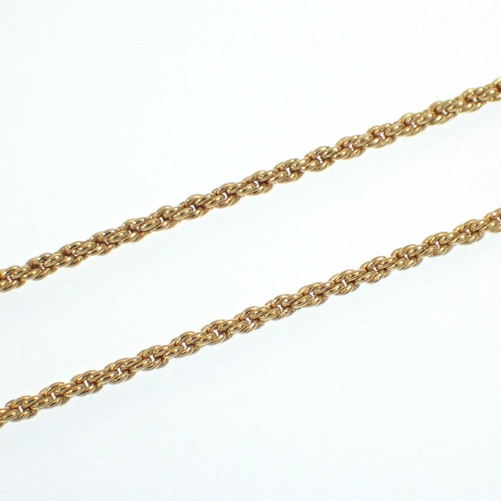 Heart Pendant Necklace Gold with Rhinestone