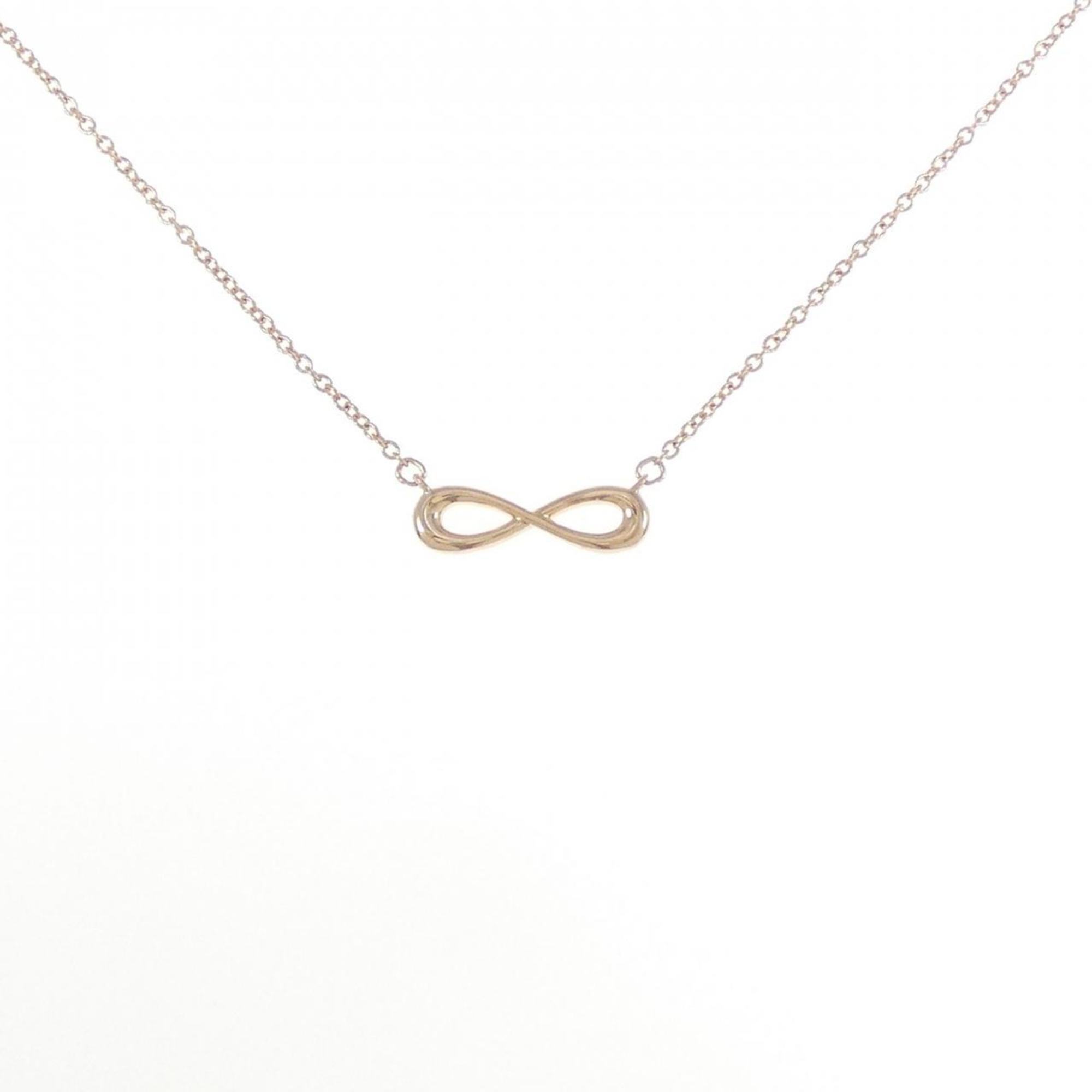 Infinity Pendant Necklace 18K Rose Gold Mini