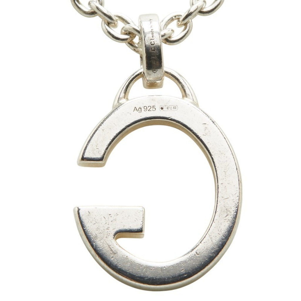 G Pendant Necklace Sterling Silver
