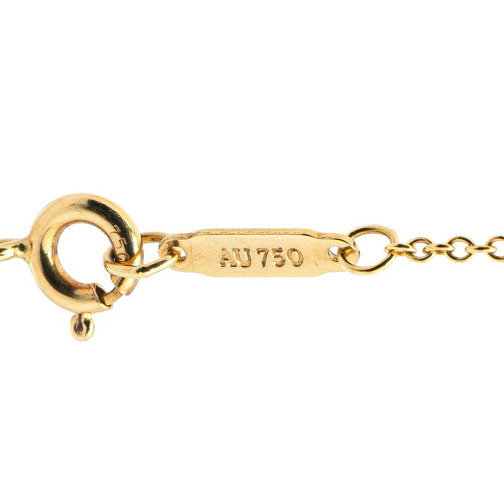 Key Trefoil Pendant Necklace 18K Yellow Gold