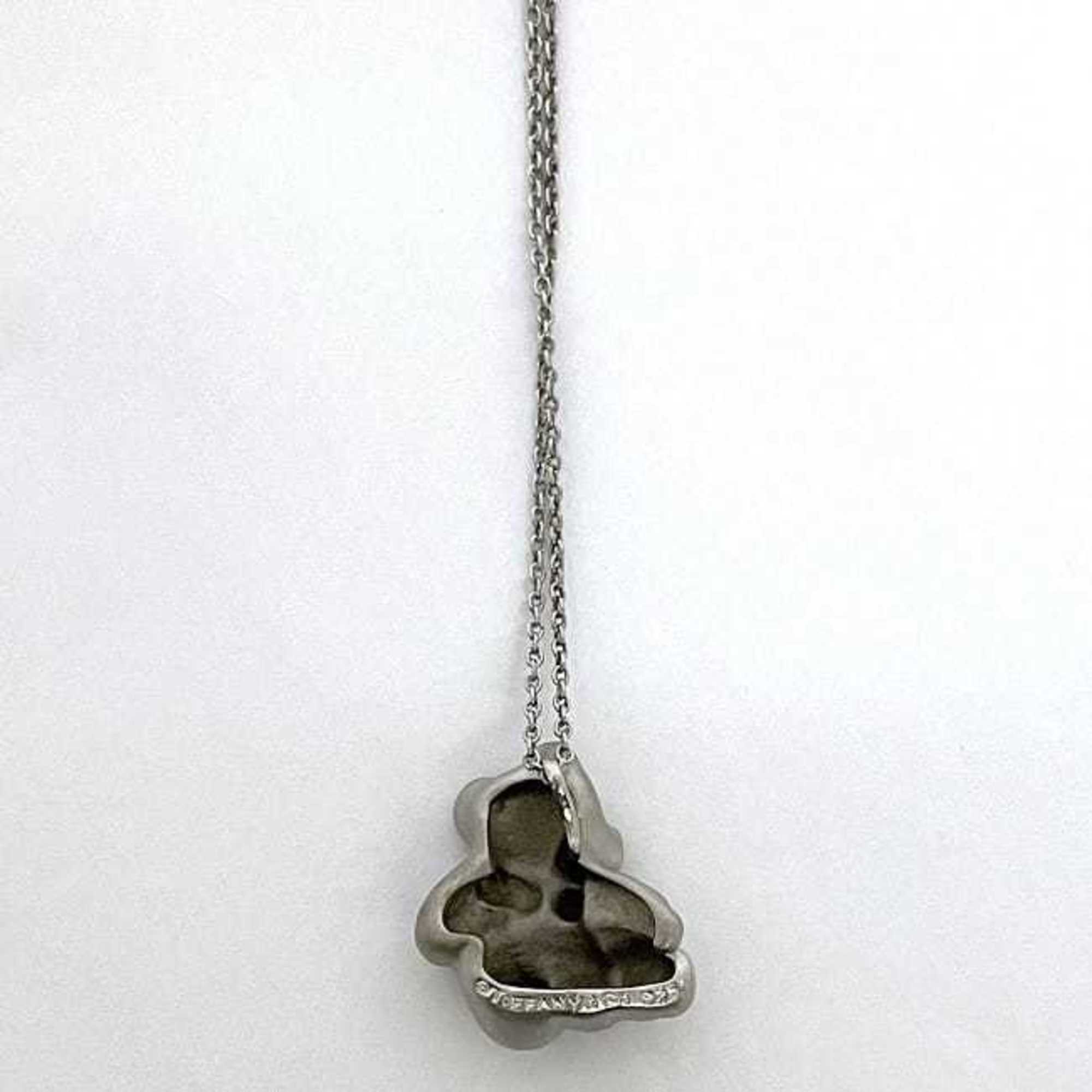 Bear Pendant Necklace Sterling Silver