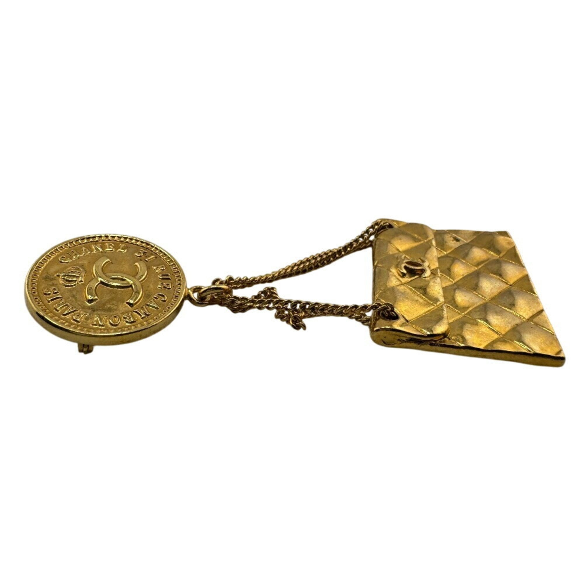 CC Logo Brooch Metal