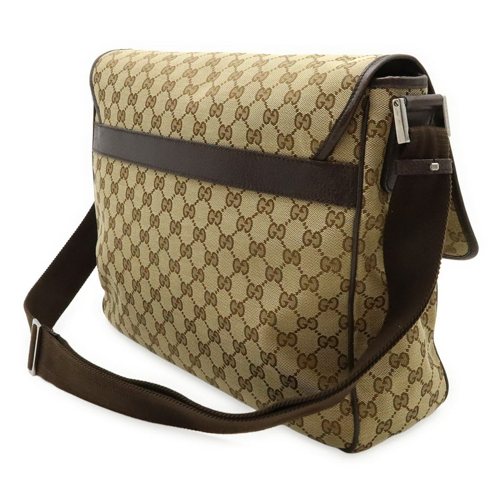 Web Strap Flap Messenger GG Canvas Medium