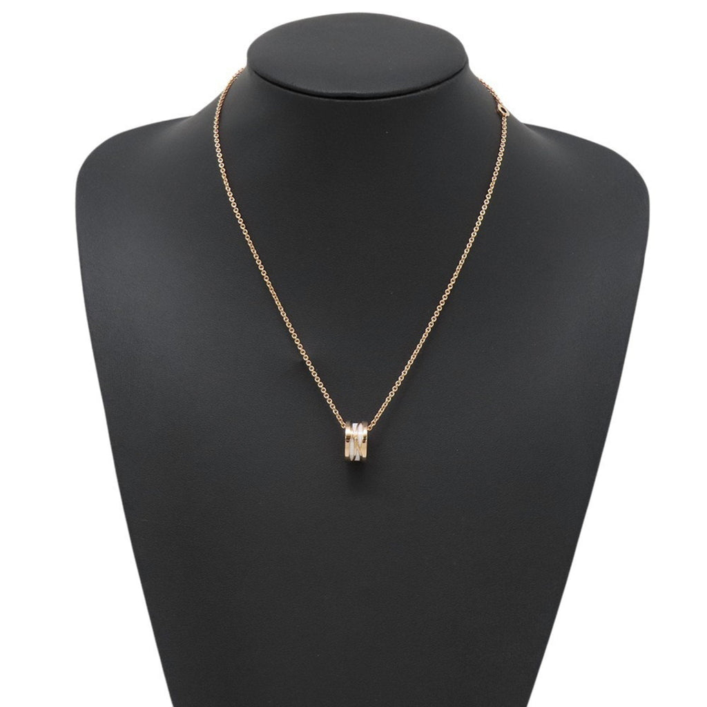 B.Zero1 Pendant Necklace 18K Rose Gold and Ceramic