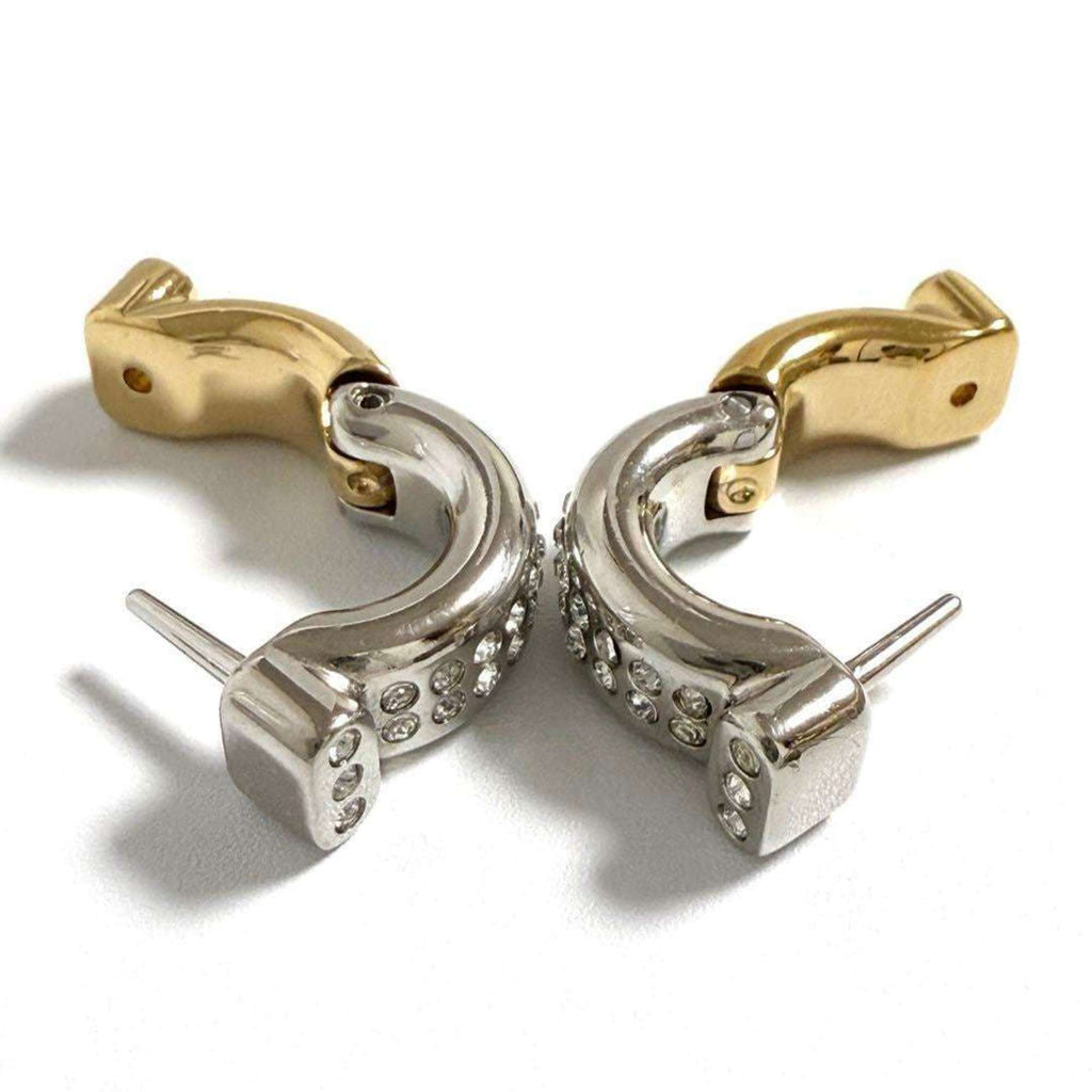 Earrings Crystal Hoop