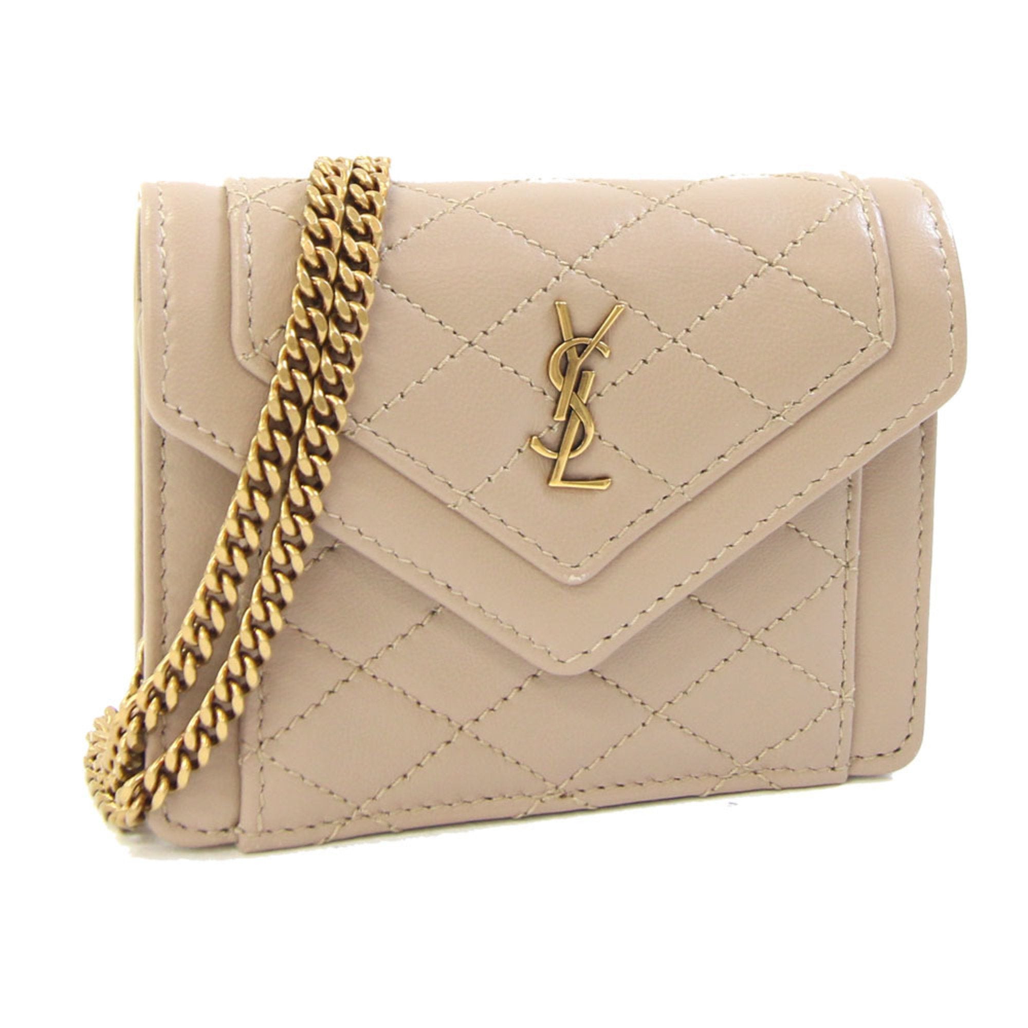Gaby Envelope Chain Crossbody Bag Quilted Leather Micro