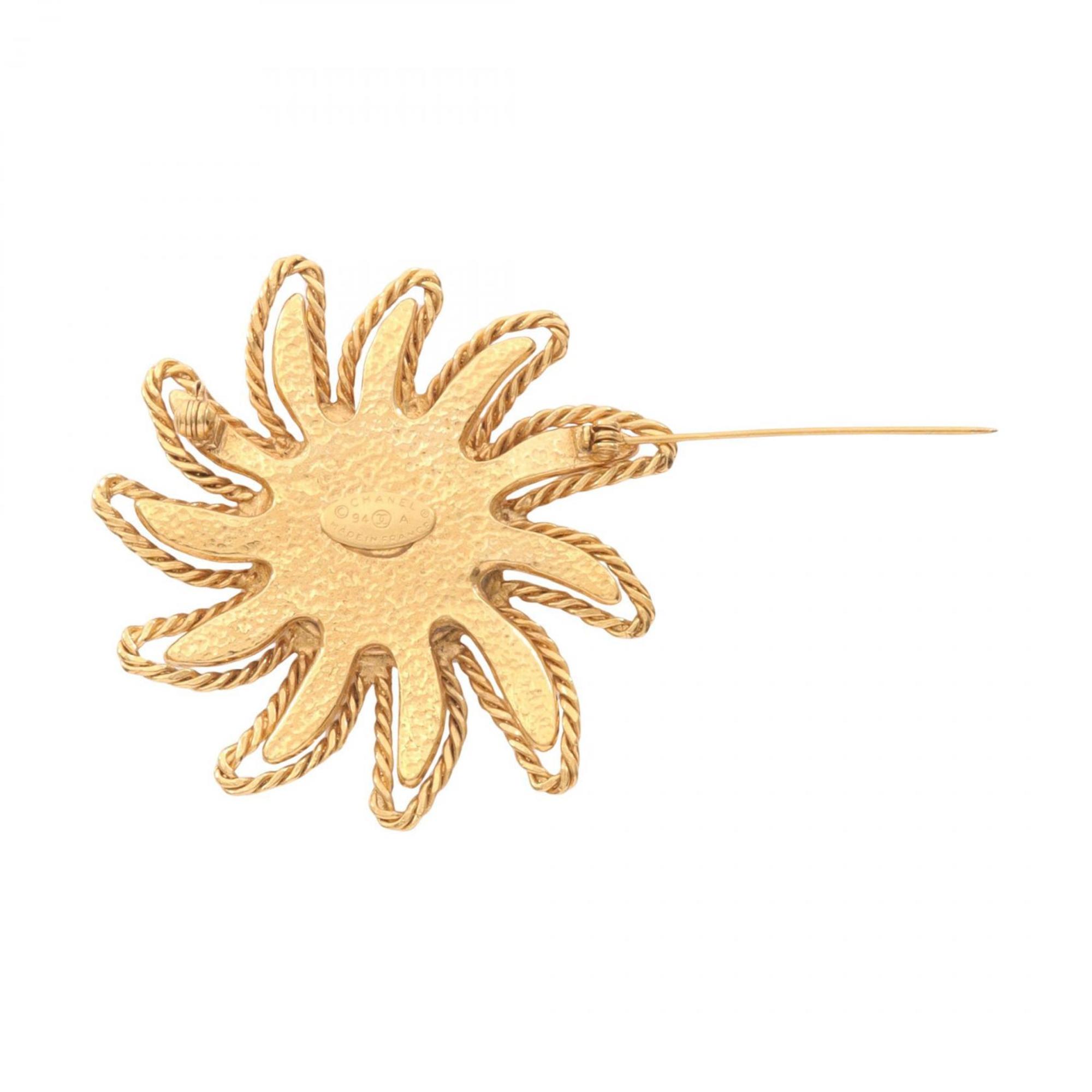 CC Logo Brooch Metal