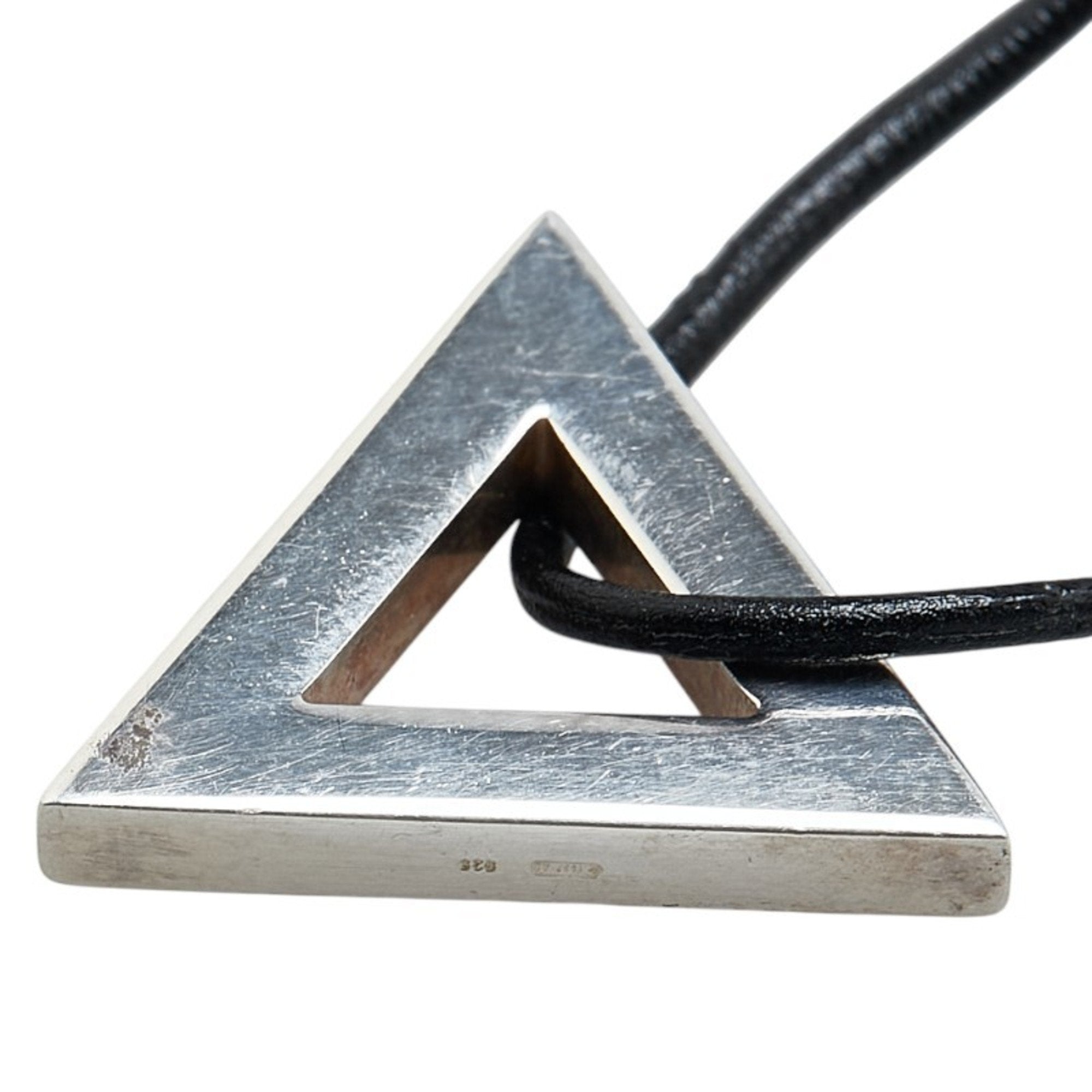 Triangle Pendant Necklace Sterling Silver