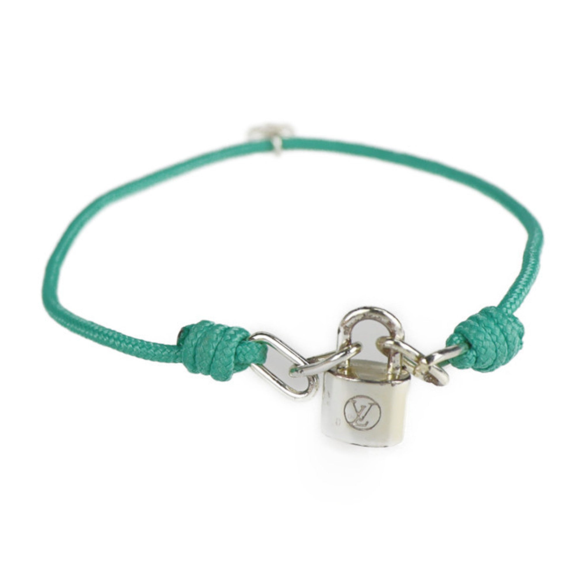 Lockit Bracelet Sterling Silver Green Padlock