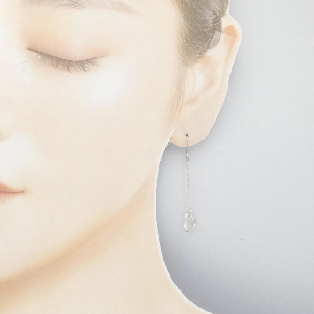 Open Heart Earrings Sterling Silver 39mm Sterling Silver
