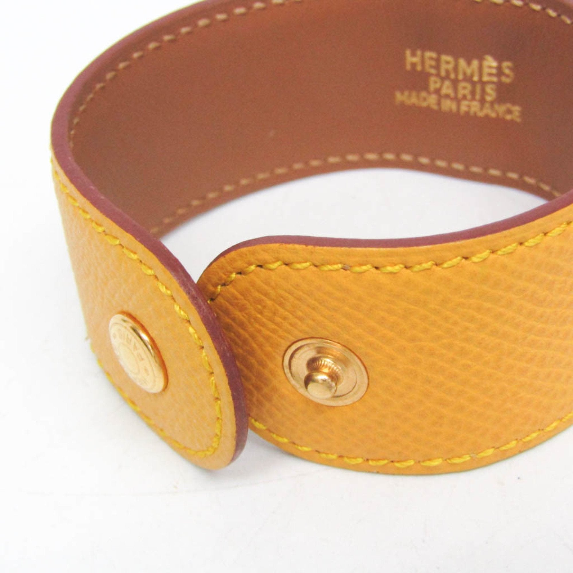 Courchevel Leather Bracelet Yellow