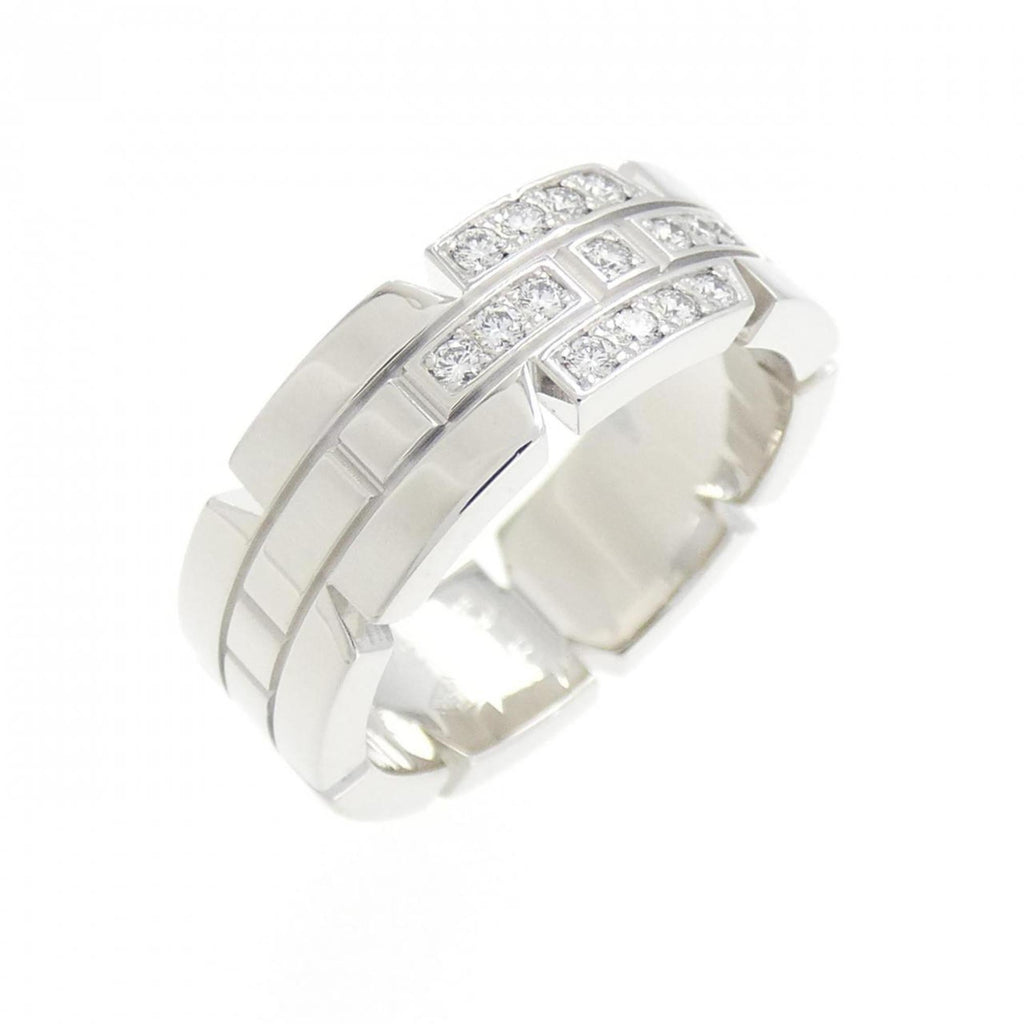 Band Ring 18K White Gold with Diamond