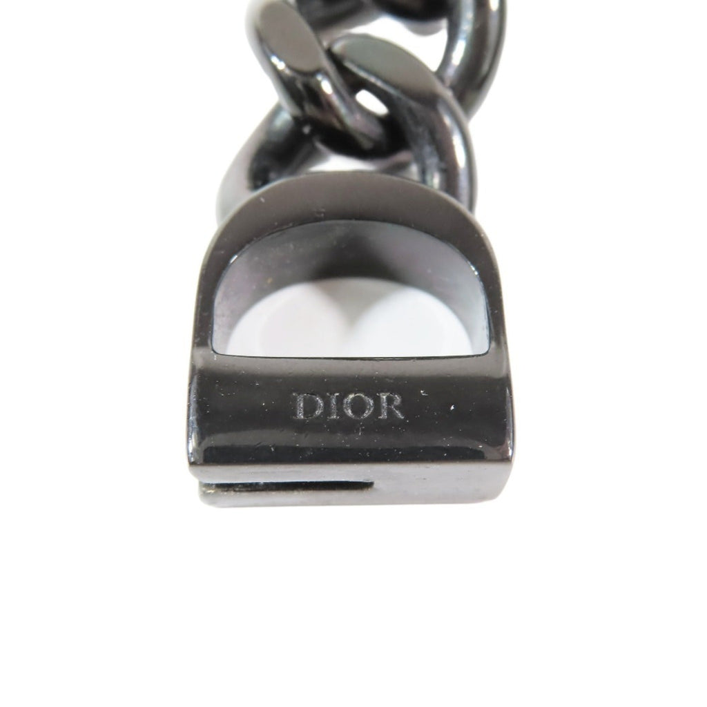 CD Icon Pendant Necklace Metal Black