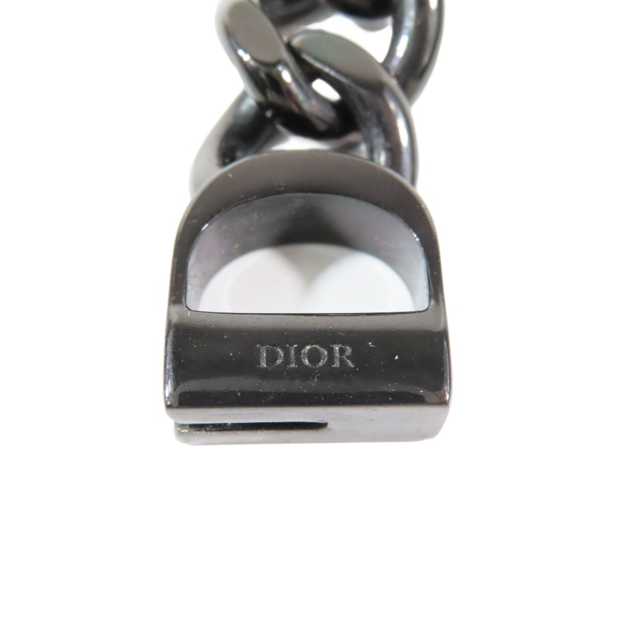 CD Icon Pendant Necklace Metal Black