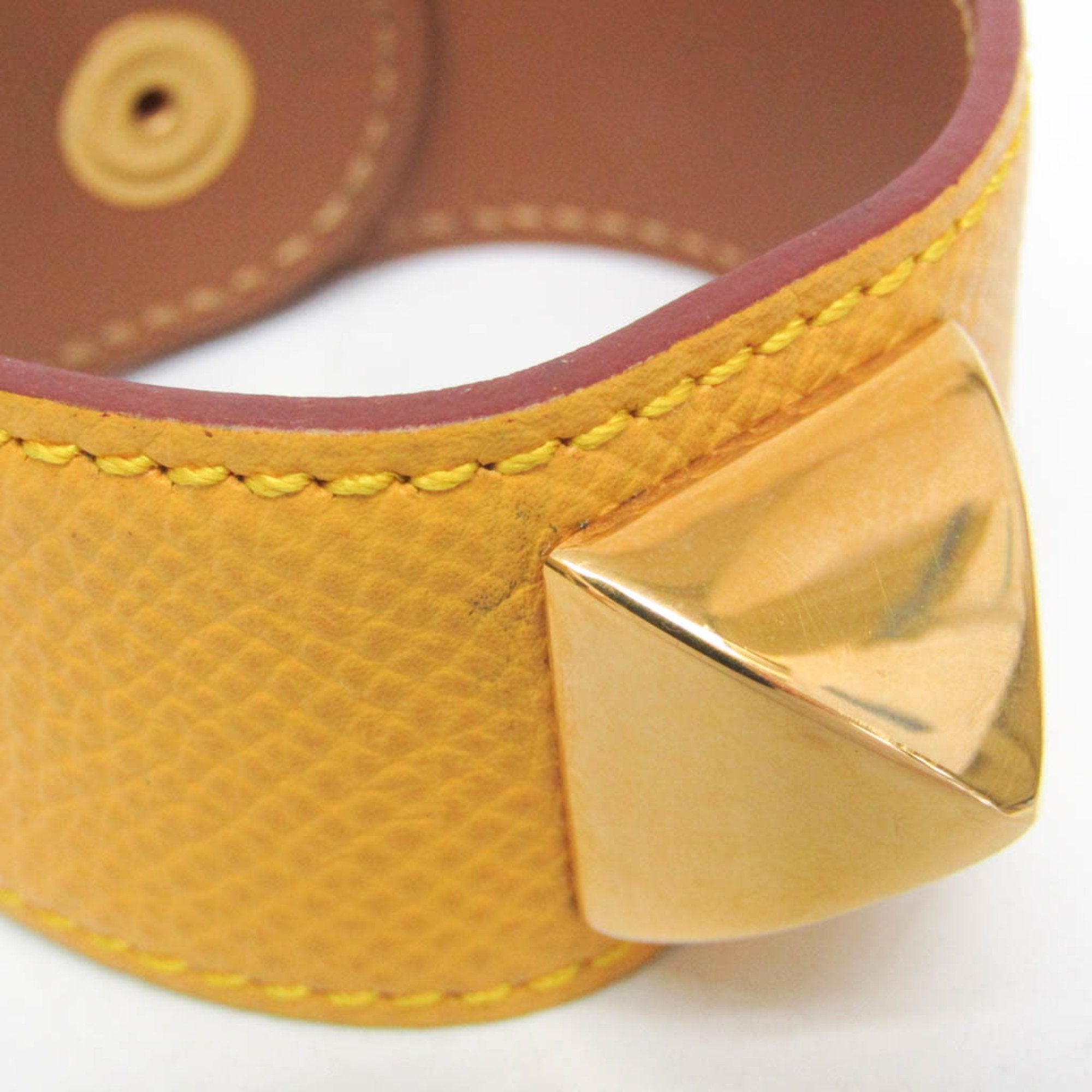 Courchevel Leather Bracelet Yellow