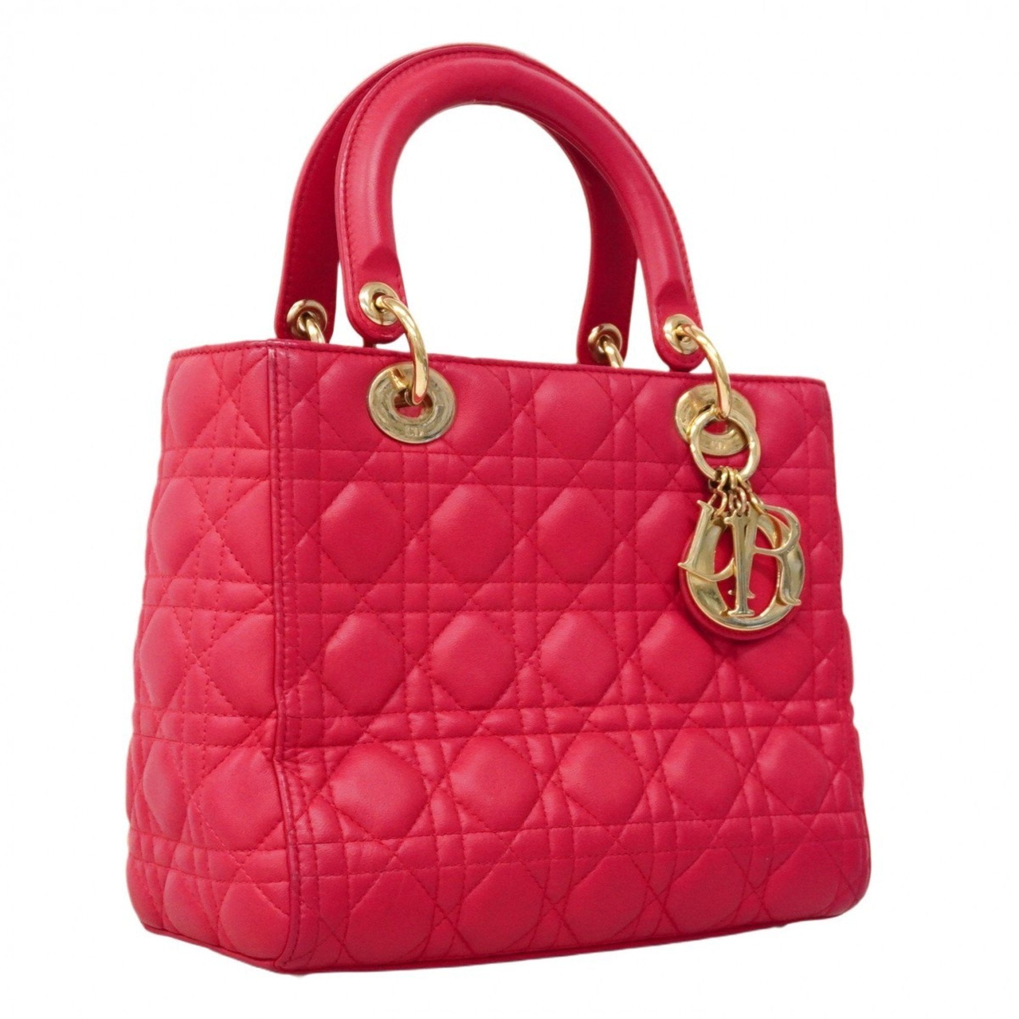 Lady Dior Bag Cannage Quilt Lambskin Medium