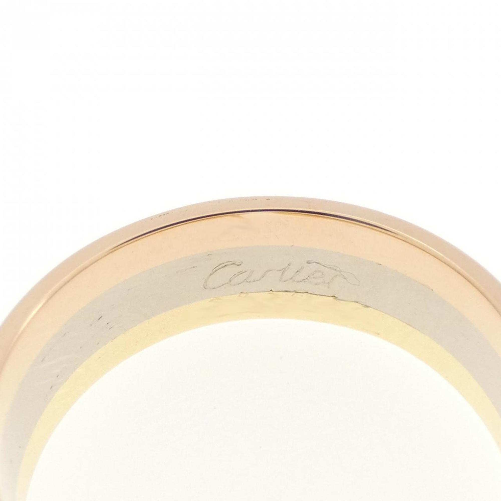 Vendome Louis Cartier Band Ring 18K Tricolor Gold