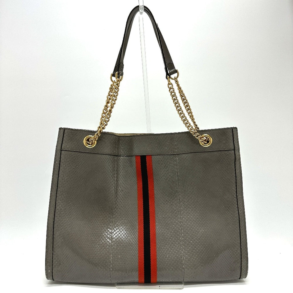 Rajah Chain Tote Snakeskin Large